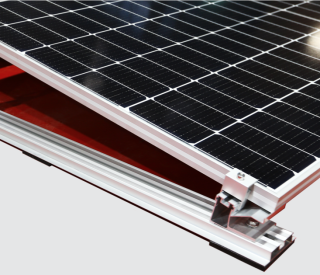 Aluminium Mounting Structure for East-West PV Panels 